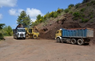 Alanya'da o yol asfalta hazırlanıyor