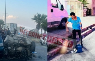 Alanya’da feci kazada belediye işçisi hayatını...