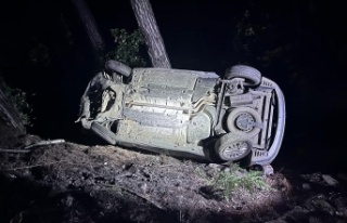 Alanya’da otomobilin uçuruma yuvarlandığı kazada...