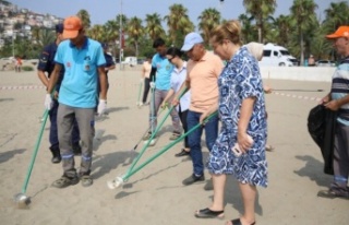 Alanya’da Galip Dere Plajı tertemiz oldu