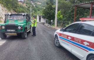Alanya’da safari araçları denetlendi