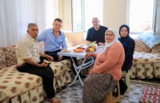 Kaymakam Ürkmezer'den şehit ailesine ziyaret