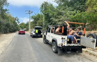 Alanya’da kurallara uymayan safari araçlarına...