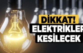 Alanya'da elektrikler gidecek