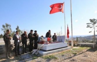 Kaymakam Ürkmezer'den şehit Aras'ın baba ocağına ziyaret