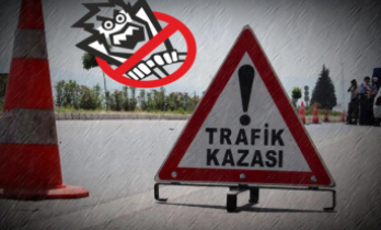 Alanya’da virajı alamayan motosiklet sürücüsü hastanelik oldu