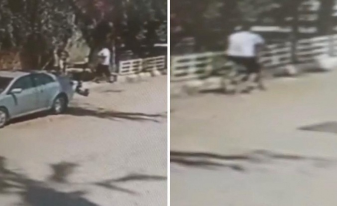 Alanya’da bisiklet hırsızlığı kameraya yansıdı